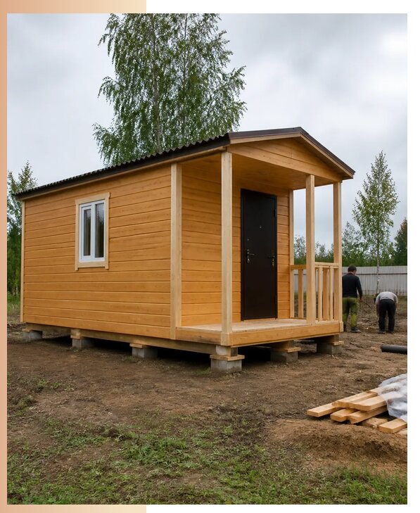 Недорогие дачные домики в Кургане с изготовлением и доставкой